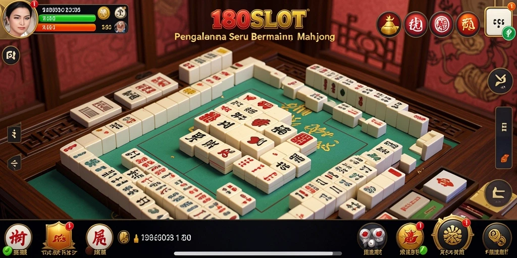 Tampilan gameplay menarik dari 180SLOT dengan Mahjong yang menantang.