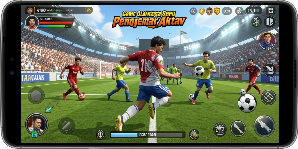 Tampilan gameplay seru dalam permainan olahraga 8180.