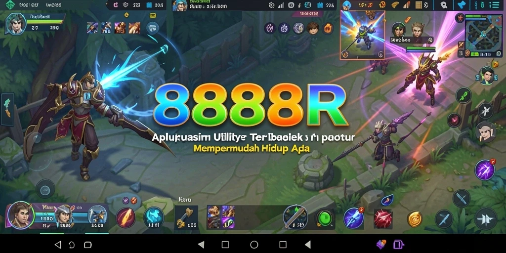 Tampilan antarmuka aplikasi Utility 888R yang menarik dan fungsional.