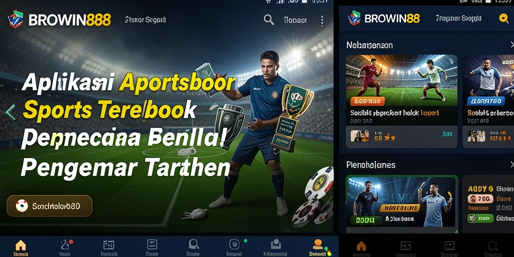 Tampilan gameplay menarik dari aplikasi Sportsbook BROWIN88.