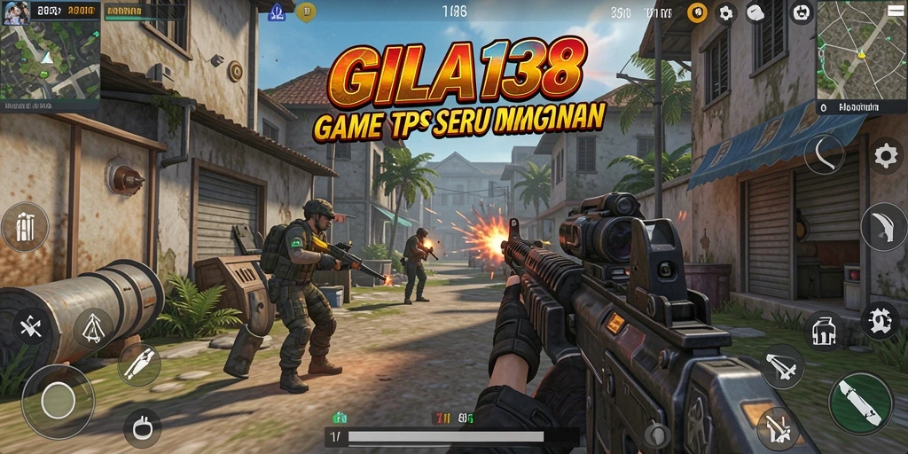 Tampilan gameplay seru GILA138 dalam mode TPS.