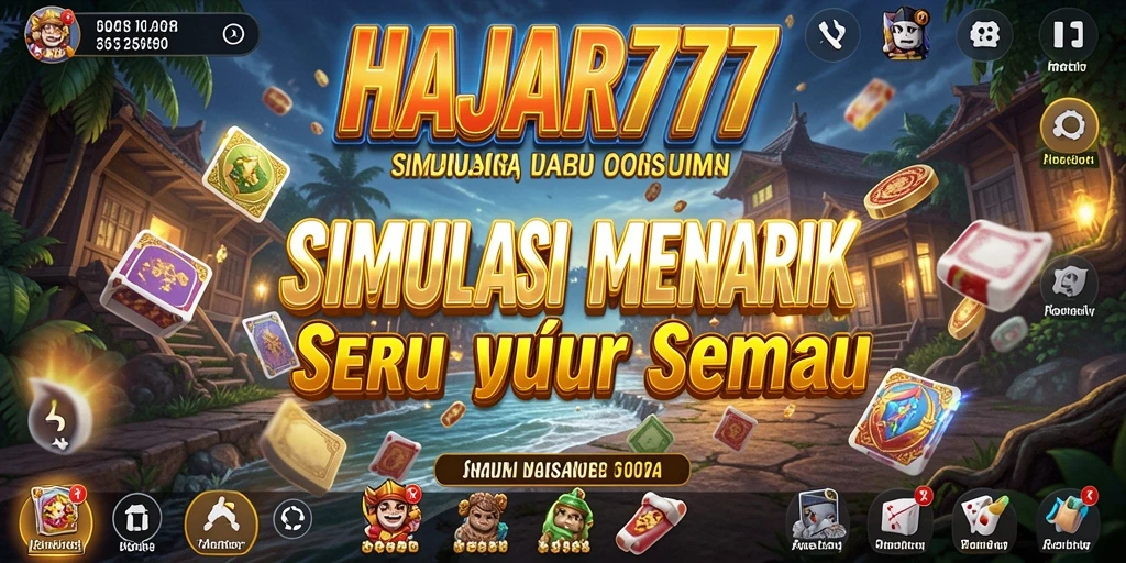 Tampilan gameplay menarik dari HAJAR777, menggambarkan keseruan simulasi.