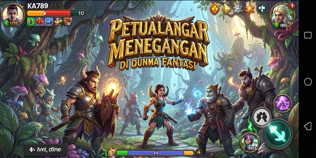 Tampilan gameplay <strong>KA789</strong> yang menampilkan petualangan seru di dunia fantasi.