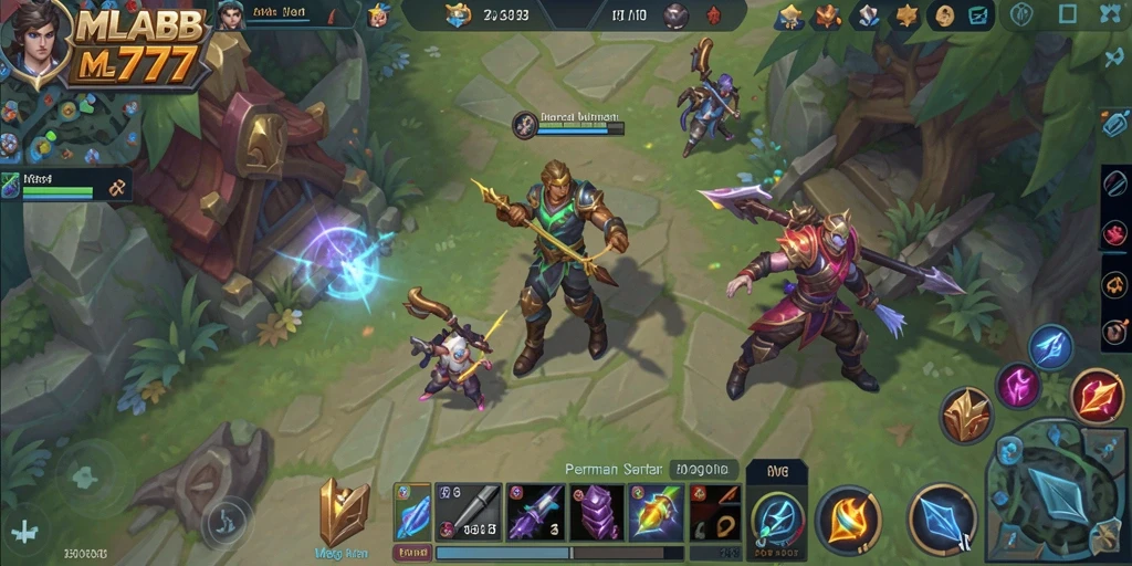 Tampilan gameplay MLBB777 yang penuh warna dan menarik.
