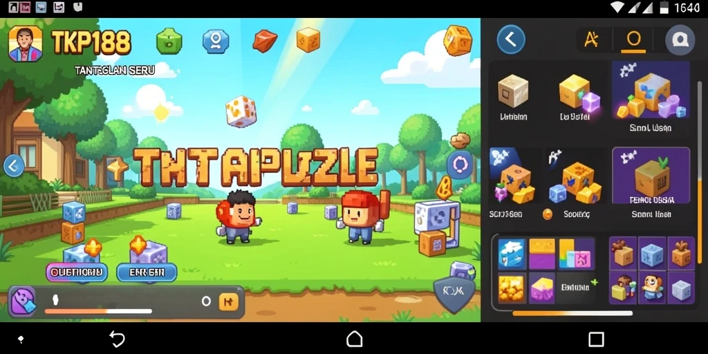 Screenshot utama TKP188 menampilkan gameplay seru dengan puzzle yang menantang.